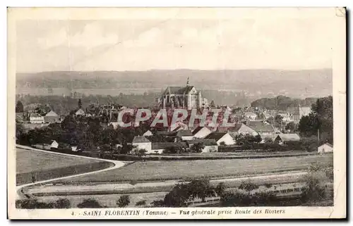 Ansichtskarte AK Saint Florentin Vue generale Prise Route des Rosiers