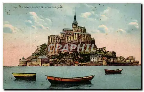 Cartes postales Le Mont St Michel Cote Sud Quest