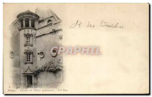Cartes postales Bourges Escalier de L'Hotel Lallemand