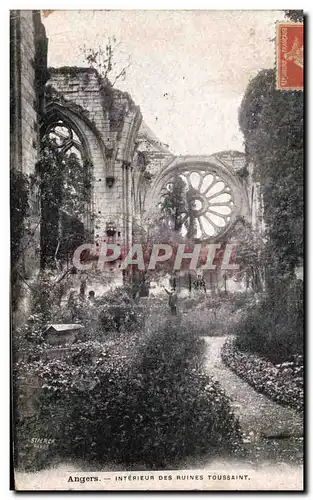 Cartes postales Angers Interieur Des Ruines Toussaint