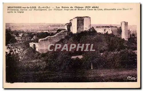 Ansichtskarte AK Montoire sur Le Loir Les Ruines du Chateau