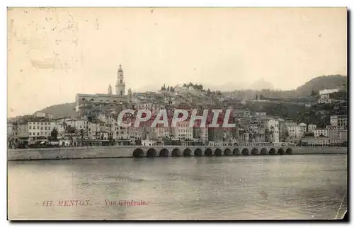 Cartes postales Menton Vue Generale