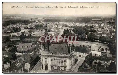 Ansichtskarte AK Sens Panorama de la Partie Nord de la Ville Vue Prise de la Premiere Galerie de la Cathedrale