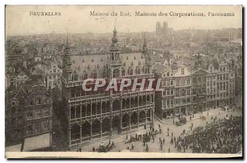 Ansichtskarte AK Bruxelles Maison du Roi Maisons des Corporations Panarama