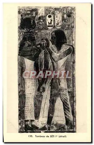Cartes postales Tombeau de seti Egypte