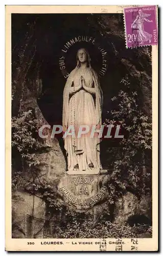 Cartes postales Lourdes La Vierge de La Grotte