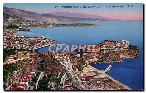 Cartes postales Principaute De Monaco Vue generale