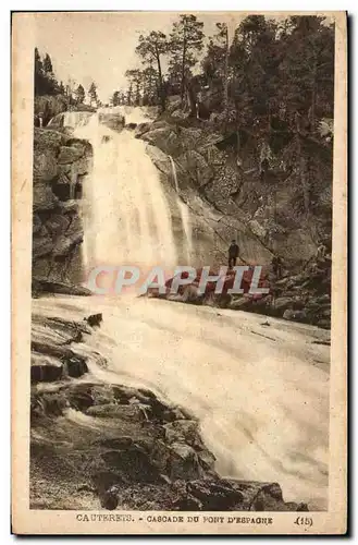 Cartes postales Cauterets Cascade Du pont D&#39espagne