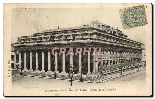 Cartes postales Bordeaux Le Grand Theatre Place de La Cathedrale