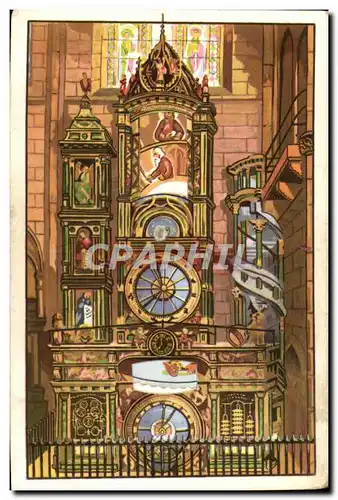 CARTE SYSTEME L'Horloge Astromique de la Cathedrale de Strasbourg