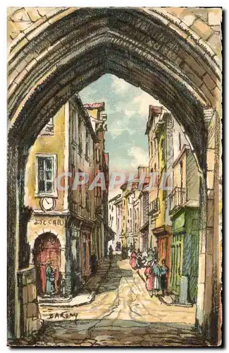 Cartes postales Villefranche De Rouergue Vieilles Maisons rue Durand de montlauzeur