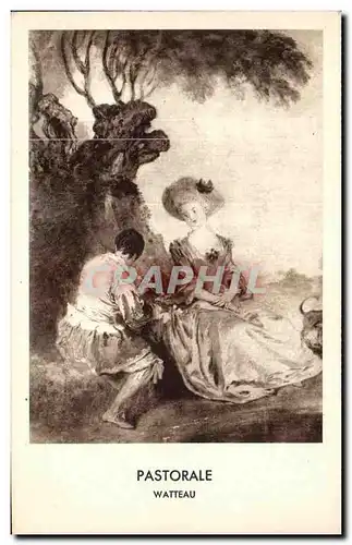 Cartes postales Pastorale Watteau