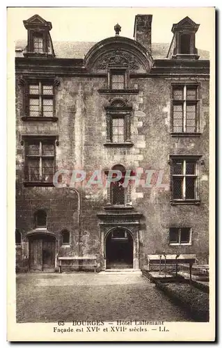 Cartes postales Bourges Hotel Lallemant Facade est