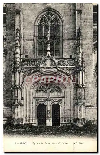 Cartes postales Brou Eglise de Portail Lateral