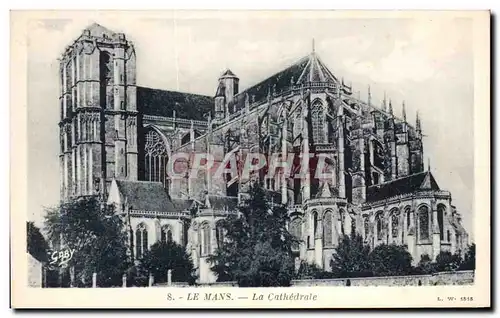 Cartes postales Le Mans La Cathedrale