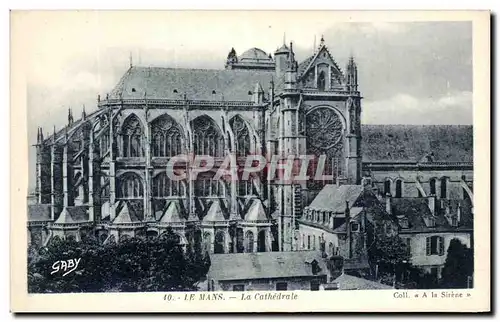 Cartes postales Le Mans La Cathedrale