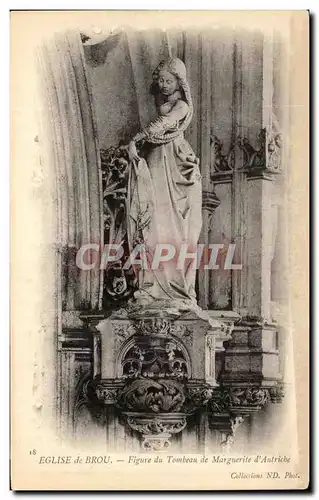 Ansichtskarte AK Eglise de Brou Figure du Tombeau de Marguerite d&#39Autriche