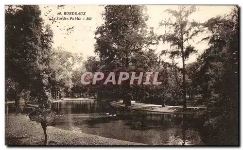 Cartes postales Bordeaux Le Jardin Public