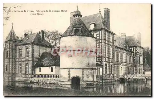 Cartes postales Environs de Dreux Chateau de St Georges Motel