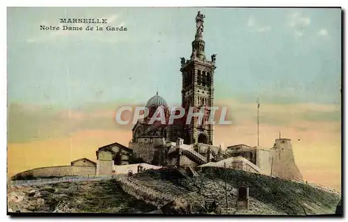 Ansichtskarte AK Marseille Notre Dame de la Garde