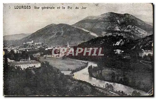 Cartes postales Lourdes Vue Generale Et Le Pic Du Jer