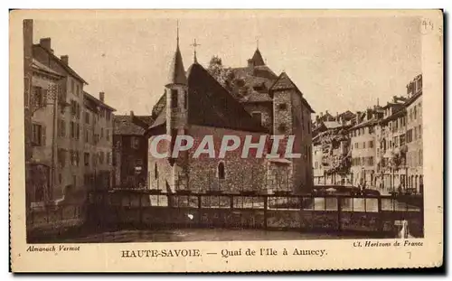Cartes postales Haute Savoie Quai De l'Ile A Annecy