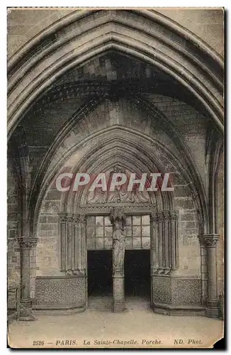 Cartes postales Paris La Sainte Chapelle Porche