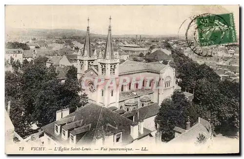 Cartes postales Vichy L&#39Eglise Saint Louis Vue Panoramique