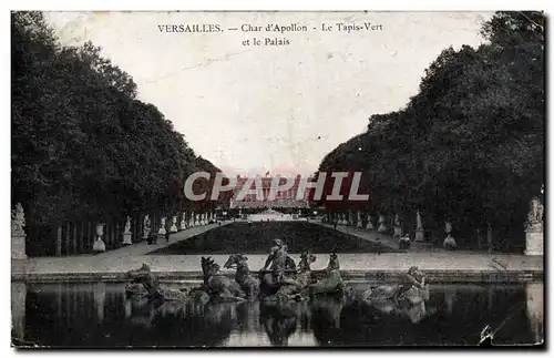 Cartes postales Versailles Char d'Apollon Le Tapis Vert Et Le Palais