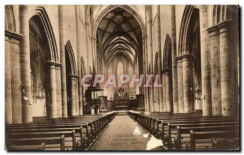 Cartes postales Colmar Martinskirche L&#39Eglise Et Martin