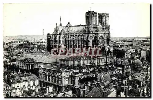 Ansichtskarte AK Reims Panorama Pris De l&#39Eglise St Jacques