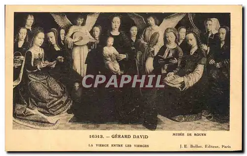 Cartes postales Gerard David Musee De Rouen La Vierge Entre Les Vierges