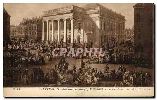 Cartes postales Watteau La Barderie Musee De Lille