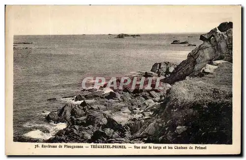 Ansichtskarte AK Environs de Plougasnou Tregastel Primel Vue sur le large et les Chaises de Primel