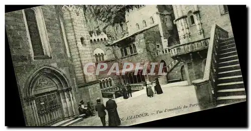 Cartes postales Rocamadour Vue d&#39ensemble du Parvis
