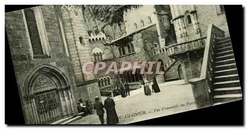 Cartes postales Rocamadour Vue d'ensemble du Parvis