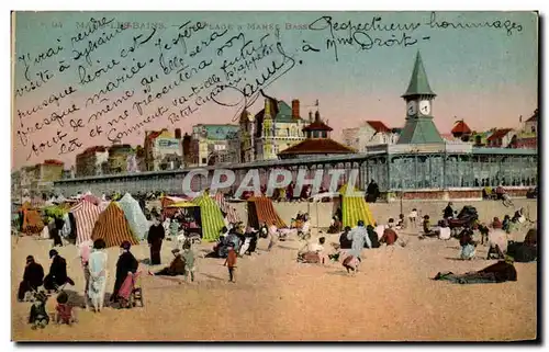 Cartes postales Mers Les Bains La plage a maree Basse