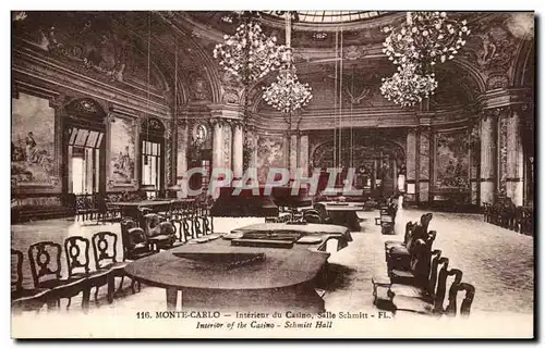 Cartes postales Monte Carlo Interieur du Casino Salle Schmitt
