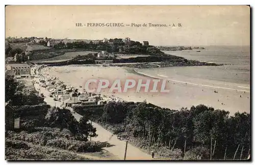 Cartes postales Perros Guirec Plage de Trestraou