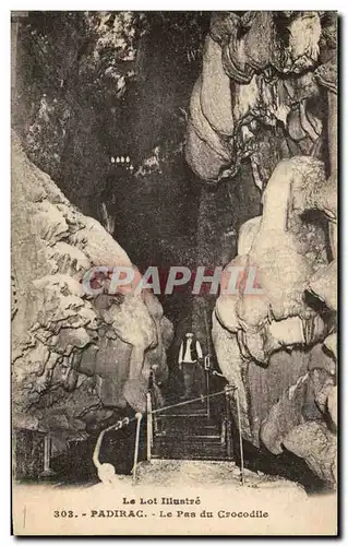Cartes postales Le Lot Iilustre Padirac Le Pas du Crocodile