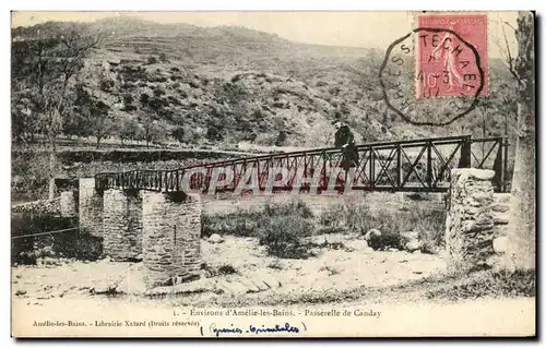 Cartes postales Environs d&#39Amelie les Bains Passerelle de Canday