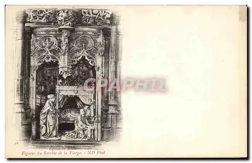 Cartes postales Eglise de Brou Figures du Retable de la Vierge