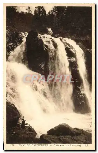 Ansichtskarte AK De Cauterets Cascade De Lutour