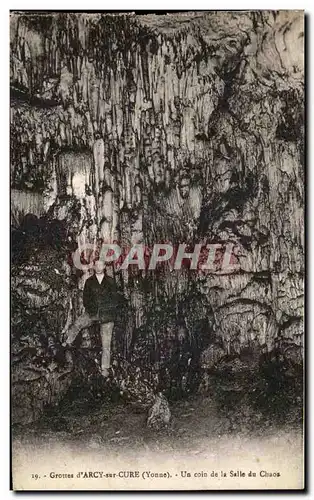 Cartes postales Grottes d'Arcy sur Cure Un coin de la Salle du Chaos