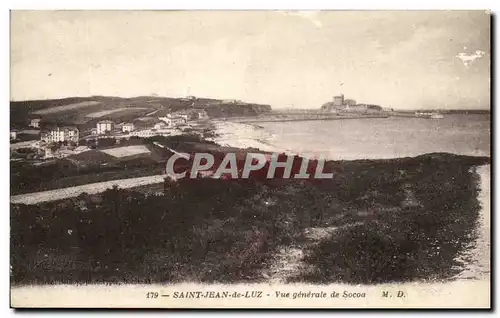 Cartes postales Saint Jean de Luz Vue Generale de Socoa