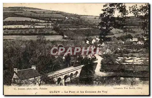 Ansichtskarte AK Clecy Le Pont et les Coteaux du Vey