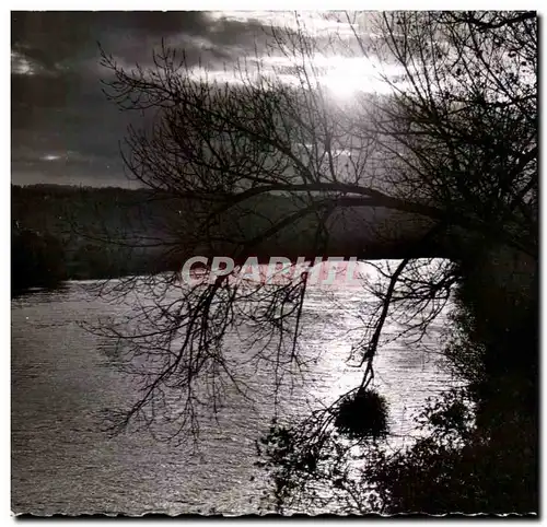 Ansichtskarte AK Les Beaux Coins d&#39Ile De France Epone Crepuscule Sur La Seine