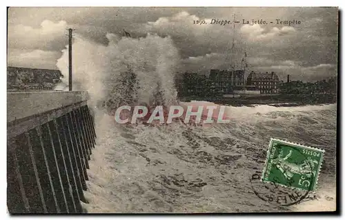 Cartes postales Dippe La Jetee Tempete