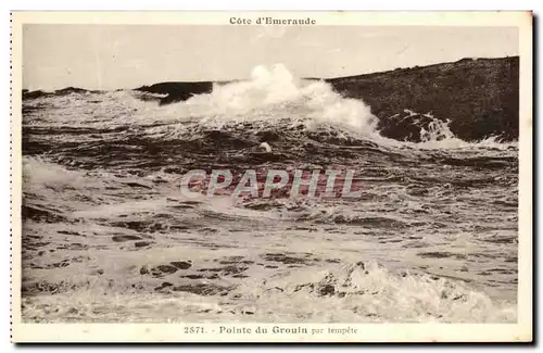 Cartes postales Pointe du Grouin par tempete