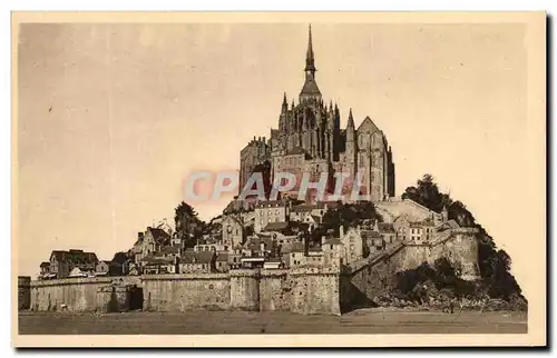 Ansichtskarte AK Le Mont St Michel Vue Generale Cote Nord